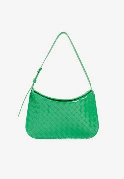 Bottega Veneta Intrecciato Leather Handbag Parakeet