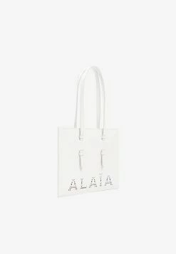 Alaïa Flat Mina Handbag White -Cheap TOP-HANDLE-BAGS Store 08072022 123