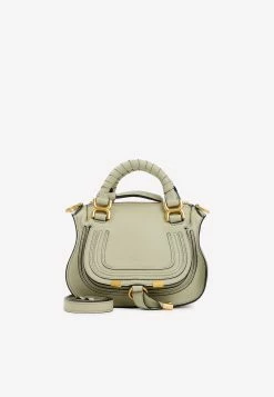 Chloé Marcie Leather Crossbody Bag Green