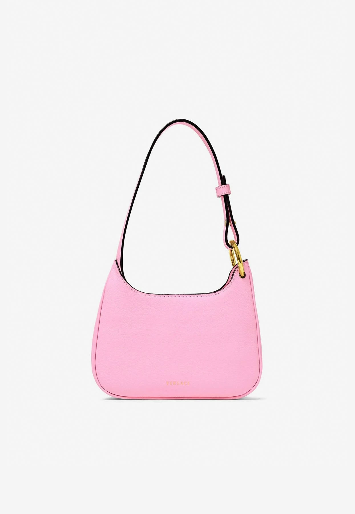 Versace Small La Medusa Hobo Bag In Calf Leather Pink 3 Versace Small La Medusa Hobo Bag In Calf Leather Pink - Image 3