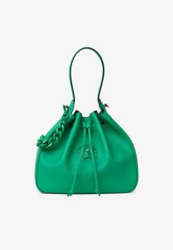 Versace Large La Medusa Bucket Bag Green