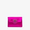 Versace La Medusa Envelope Clutch With Crystal Embellishments Fuchsia