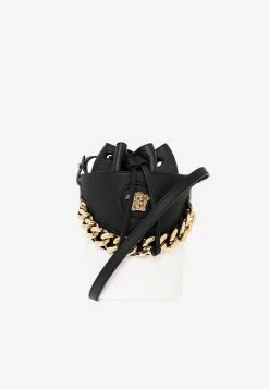 Versace La Medusa Chain Bucket Bag Monochrome