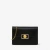 Versace La Medusa Crystal-Embellished Satin Clutch Black