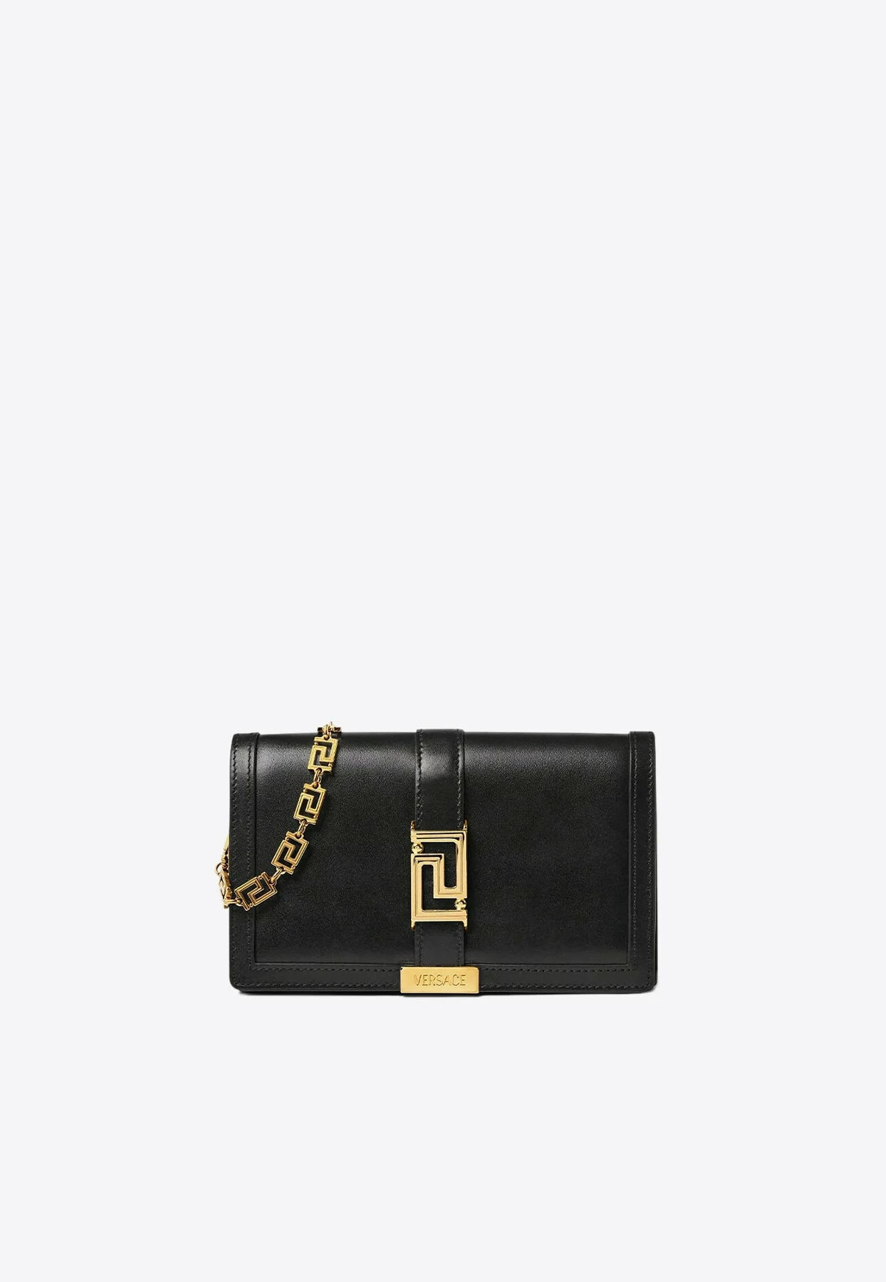 Versace Mini Greca Goddess Shoulder Bag Black 1 Versace Mini Greca Goddess Shoulder Bag Black