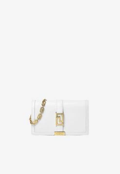 Versace Mini Greca Goddess Shoulder Bag White