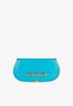 Versace Greca Goddess Clutch Bag Blue