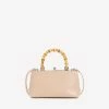 Jil Sander Mini Goji Bamboo Top Handle Bag Nude