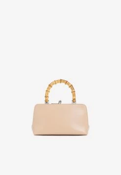 Jil Sander Mini Goji Bamboo Top Handle Bag Nude -Cheap TOP-HANDLE-BAGS Store 11112022 188