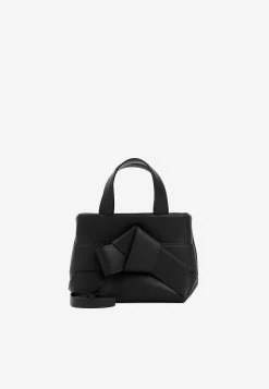 Acne Studios Musubi Top Handle Bag In Leather Black
