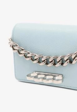 Alexander McQueen Mini Leather Four Ring Clutch Bag Blue 7 Alexander McQueen Mini Leather Four Ring Clutch Bag Blue -Cheap TOP-HANDLE-BAGS Store 19072022 273