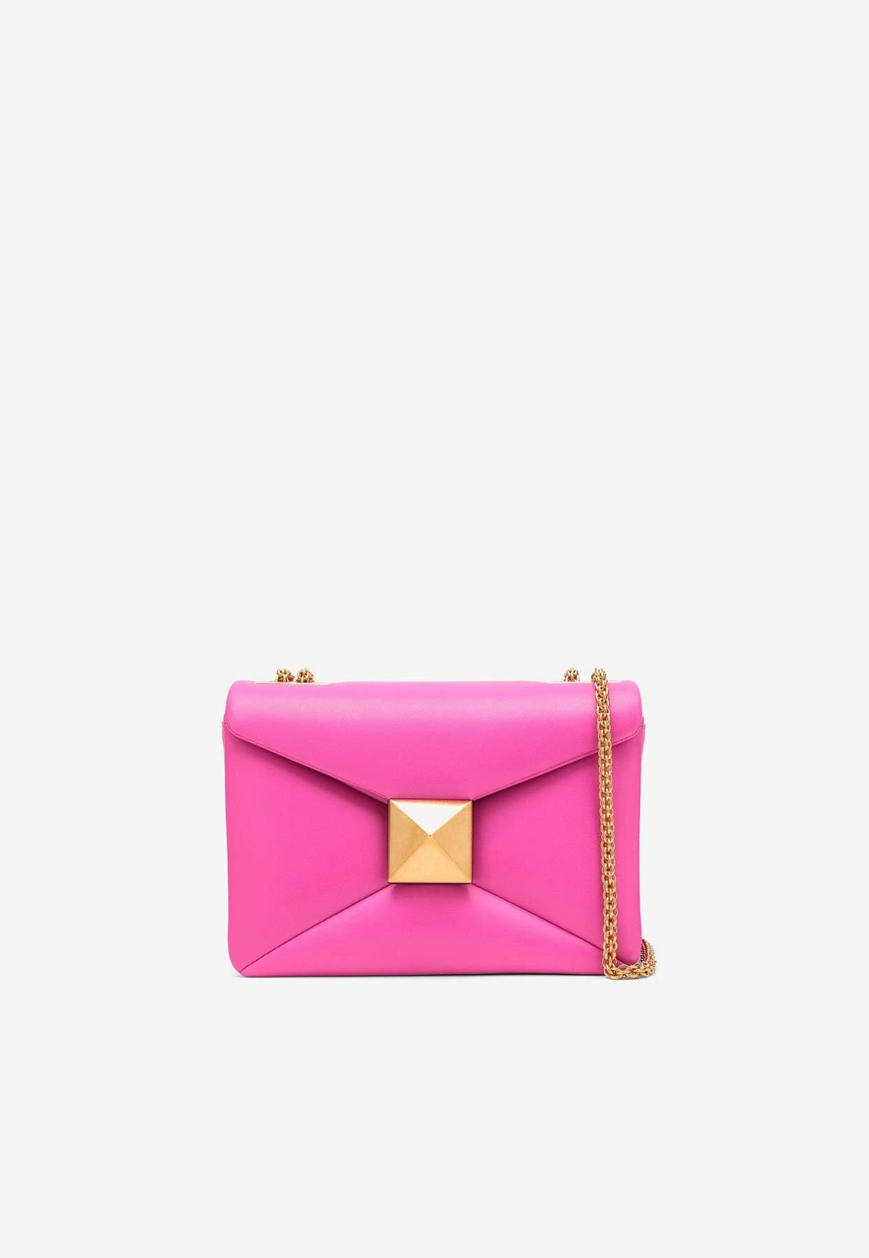 Valentino One Stud Shoulder Bag In Smooth Leather Pink 1 Valentino One Stud Shoulder Bag In Smooth Leather Pink