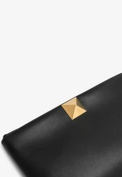 Valentino One Stud Leather Clutch Black -Cheap TOP-HANDLE-BAGS Store 1W2B0K79APR L VALE 0NO.f