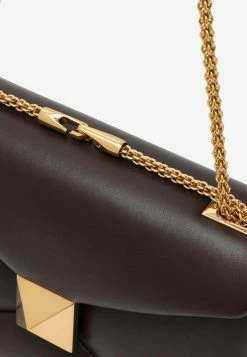 Valentino One Stud Chain Shoulder Bag Brown -Cheap TOP-HANDLE-BAGS Store 1W2B0K82HHX L VALE KG8