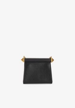 Valentino VLogo Chain Shoulder Bag In Leather Black -Cheap TOP-HANDLE-BAGS Store 1W2P0Y10ZXL 200NO 202