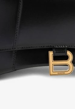 Balenciaga Hourglass Top Handle Bag In Calf Leather Black -Cheap TOP-HANDLE-BAGS Store 20072021 051