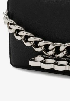 Alexander McQueen Mini Leather The Four Ring Clutch Bag Black -Cheap TOP-HANDLE-BAGS Store 20072022 148