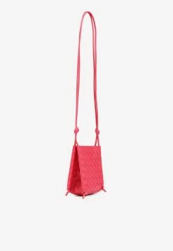 Bottega Veneta Intrecciato Pouch Bag With Knotted Strap Pink -Cheap TOP-HANDLE-BAGS Store 20102022 281