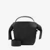 Acne Studios Mini Musubi Bag In Grained Leather Black