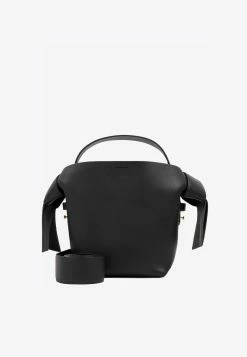Acne Studios Mini Musubi Bag In Grained Leather Black