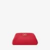 Salvatore Ferragamo Mini Gancini Bag In Leather Red