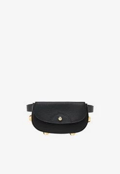 Salvatore Ferragamo Glam Belt Bag In Calf Leather Black