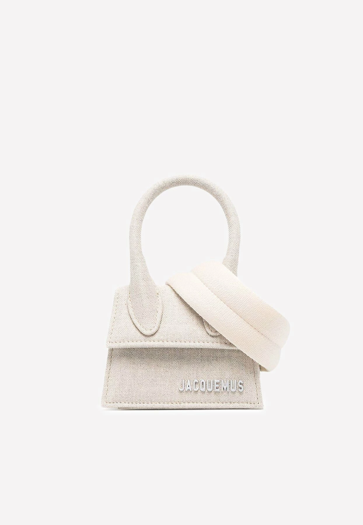 Jacquemus Le Chiquito Top Handle Bag In Canvas Gray 1 Jacquemus Le Chiquito Top Handle Bag In Canvas Gray