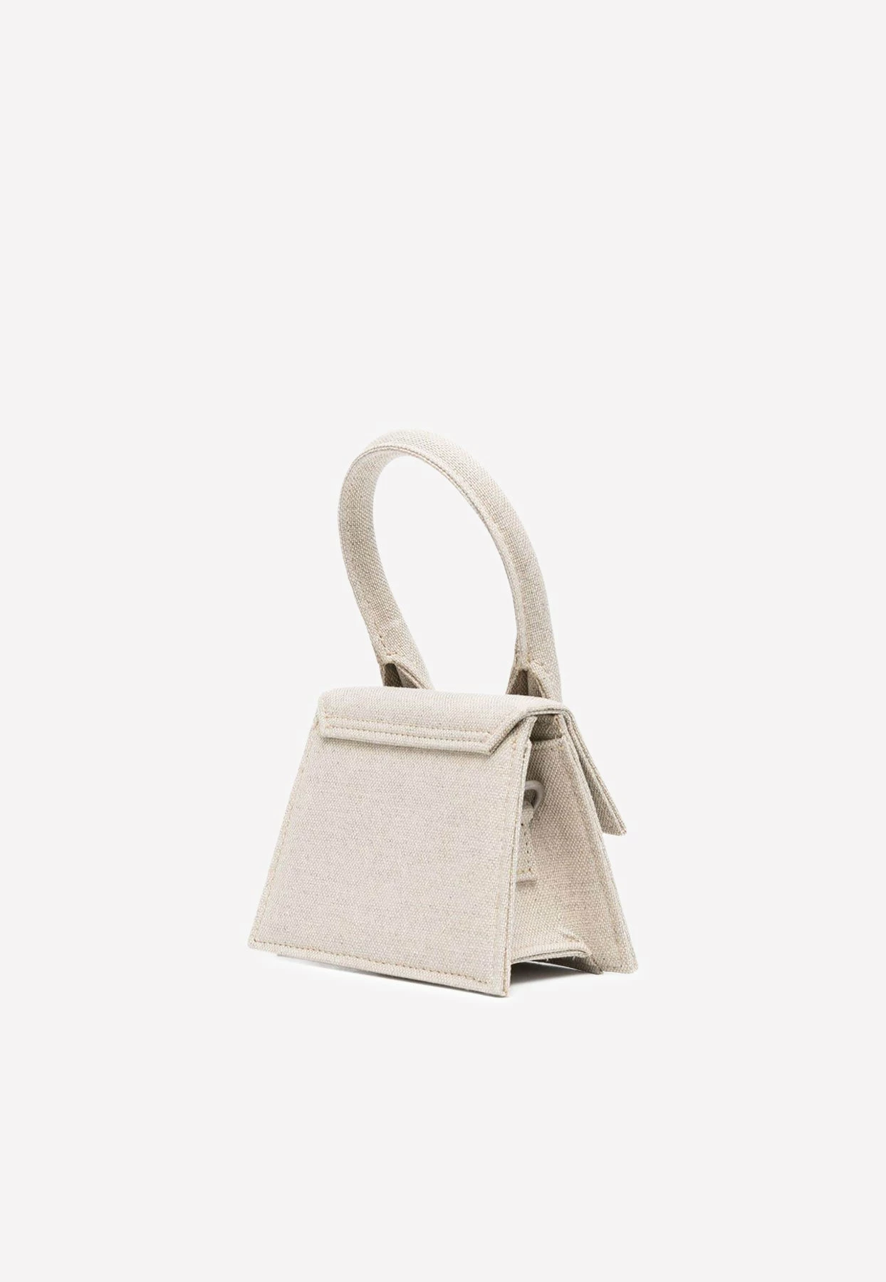 Jacquemus Le Chiquito Top Handle Bag In Canvas Gray 2 Jacquemus Le Chiquito Top Handle Bag In Canvas Gray - Image 2