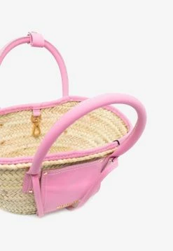 Jacquemus Le Petit Panier Soli Tote Bag Pink 6 Jacquemus Le Petit Panier Soli Tote Bag Pink -Cheap TOP-HANDLE-BAGS Store 22H223BA044 3088 4
