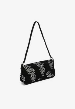 By Far Crystal Embellished Dulce Shoulder Bag Black -Cheap TOP-HANDLE-BAGS Store 22PFDULSBLSNCMEDLE L BYFAR BL.c