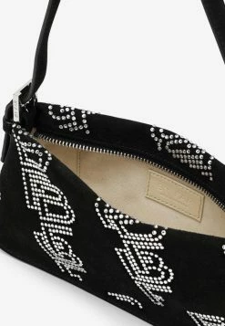 By Far Crystal Embellished Dulce Shoulder Bag Black -Cheap TOP-HANDLE-BAGS Store 22PFDULSBLSNCMEDLE L BYFAR BL.e