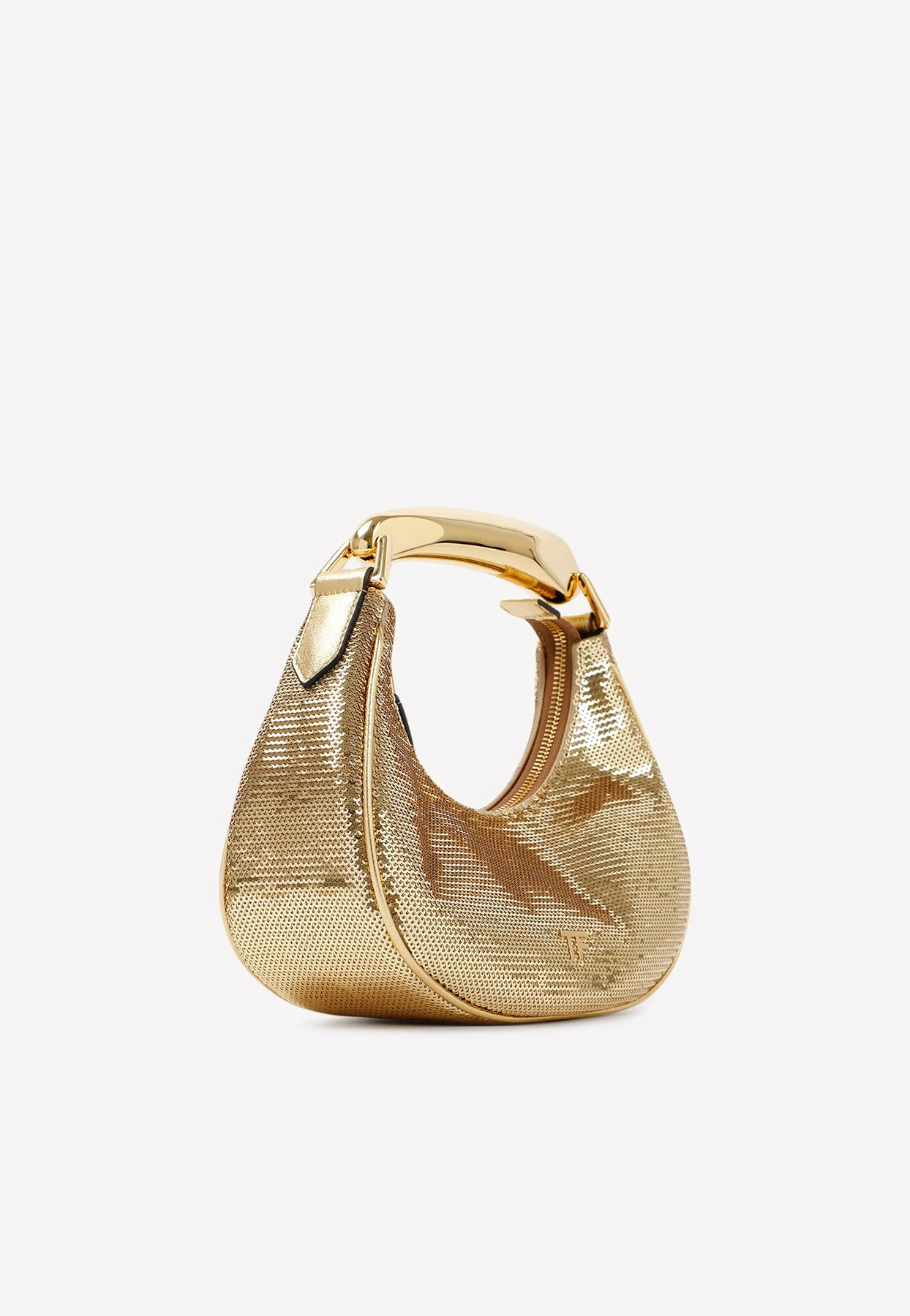 Tom Ford Mini Sequin Embellished Hobo Bag Gold 3 Tom Ford Mini Sequin Embellished Hobo Bag Gold - Image 3