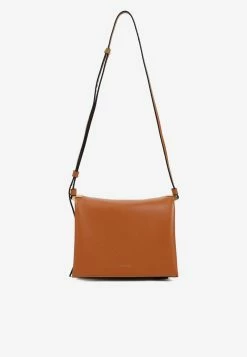 Wandler Uma Box Shoulder Bag In Leather Brown