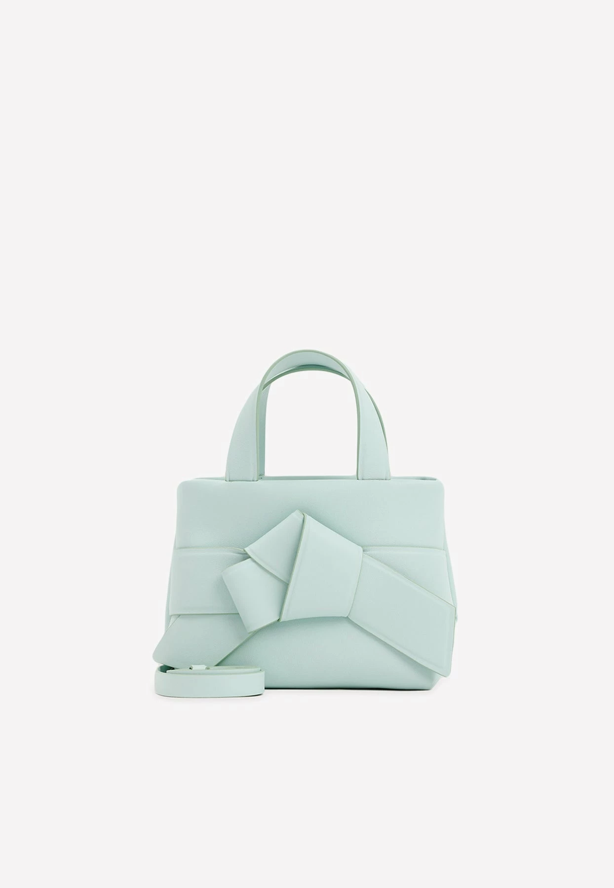 Acne Studios Knotted Top Handle Bag In Leather Mint 1 Acne Studios Knotted Top Handle Bag In Leather Mint