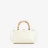 Jil Sander Mini Goji Bamboo Top Handle Bag Lemon