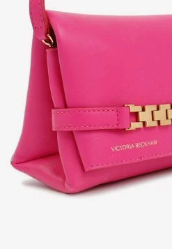 Victoria Beckham Mini Chain Leather Clutch Fuchsia -Cheap TOP-HANDLE-BAGS Store 30122022 102