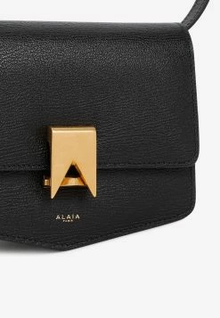 Alaïa Mini Le Papa Leather Shoulder Bag Black -Cheap TOP-HANDLE-BAGS Store 31012023 080