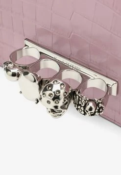 Alexander McQueen Jeweled Crossbody Nappa Leather Bag Pink -Cheap TOP-HANDLE-BAGS Store 554128DYT50 M ALEXQ 5618.f