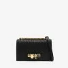 Alexander McQueen Jeweled Crossbody Nappa Leather Bag Black