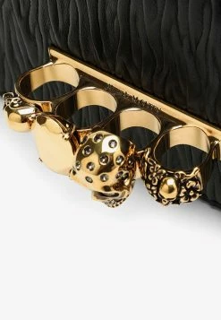 Alexander McQueen Jeweled Crossbody Nappa Leather Bag Black -Cheap TOP-HANDLE-BAGS Store 554128DYTBA L ALEXQ 1000.f