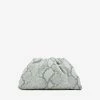 Bottega Veneta Faded Python Print Leather Pouch Dew
