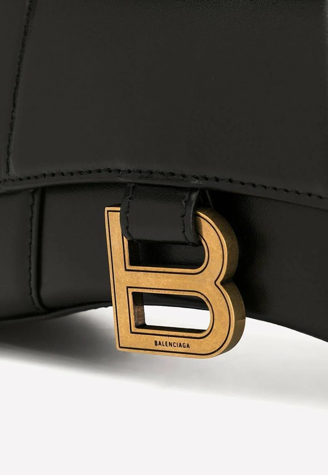 Balenciaga XS Hourglass Leather Crossbody Bag Black 4 Balenciaga XS Hourglass Leather Crossbody Bag Black - Image 4