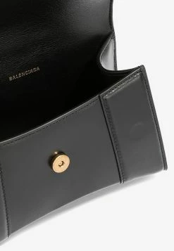 Balenciaga XS Hourglass Leather Crossbody Bag Black 9 Balenciaga XS Hourglass Leather Crossbody Bag Black -Cheap TOP-HANDLE-BAGS Store 592833 1QJ4M 4