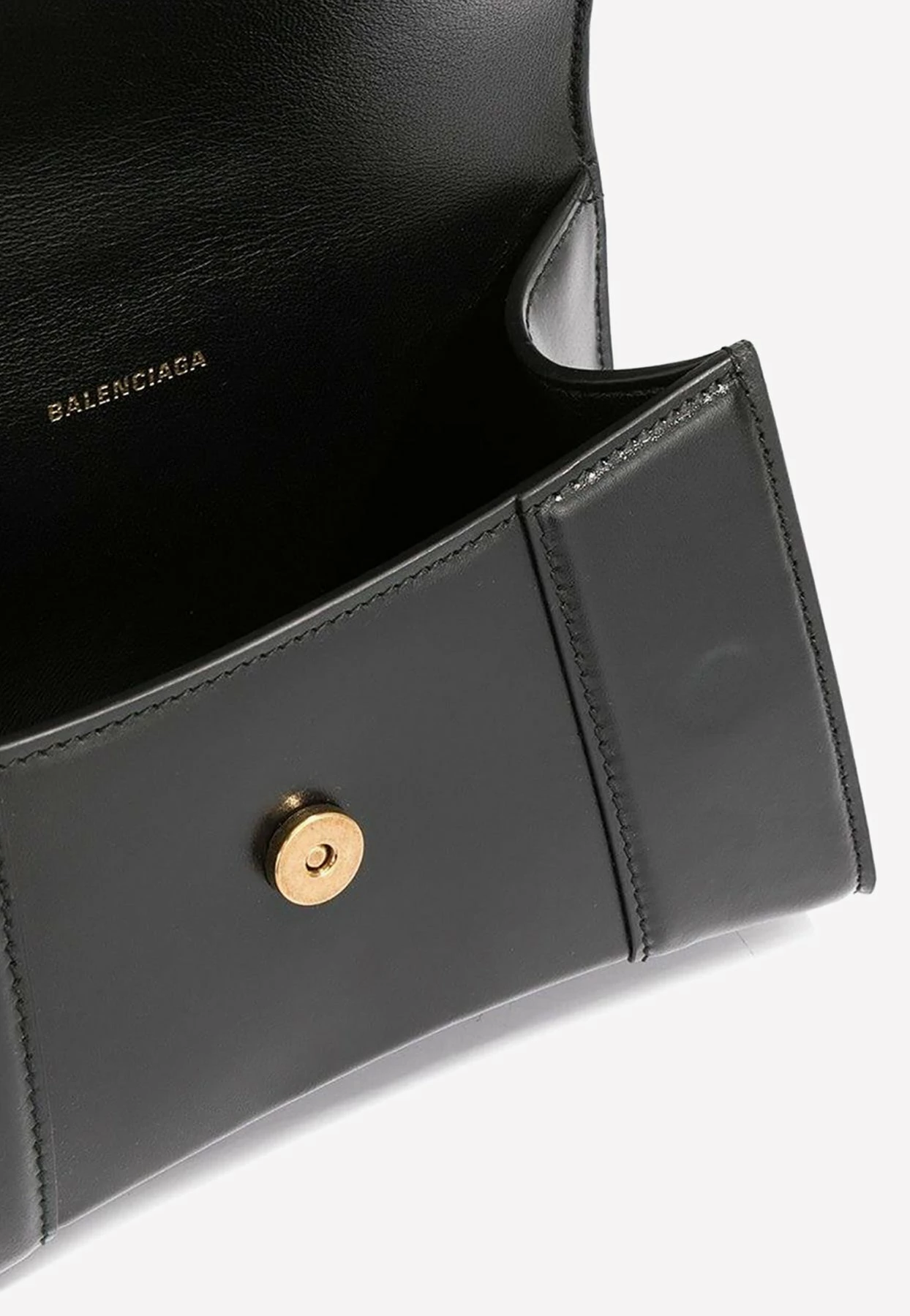 Balenciaga XS Hourglass Leather Crossbody Bag Black 5 Balenciaga XS Hourglass Leather Crossbody Bag Black - Image 5