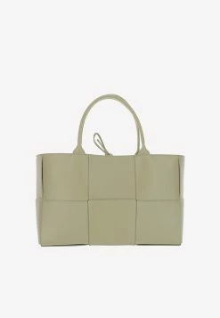 Bottega Veneta Medium Arco Intrecciato Top Handle Bag Olive