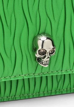 Alexander McQueen Croc-Print Skull Shoulder Bag In Calf Leather Green -Cheap TOP-HANDLE-BAGS Store 613088DYTBE L ALEXQ 3800.f