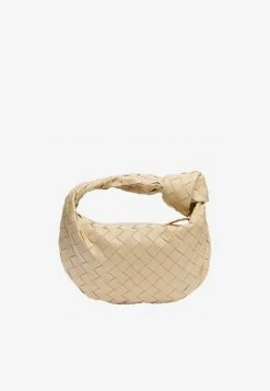 Bottega Veneta Mini Jodie Top Handle Bag In Intrecciato Nappa Leather Porridge -Cheap TOP-HANDLE-BAGS Store 651876VCPP59776B