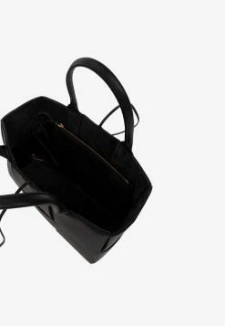 Bottega Veneta Small Acro Tote Bag In Intreccio Grained Leather Black -Cheap TOP-HANDLE-BAGS Store 652867VCP11 208425 203