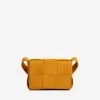 Bottega Veneta Mini Candy Cassette Crossbody Bag In Intreccio Leather Cob