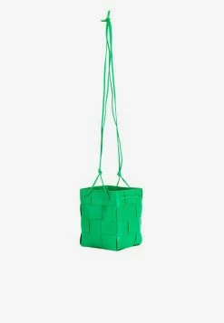 Bottega Veneta Small Cassette Bucket Bag In Intreccio Leather Parakeet -Cheap TOP-HANDLE-BAGS Store 680218VCQC4 203722 201